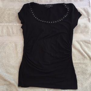 White House Black Market Black t shirt size XS